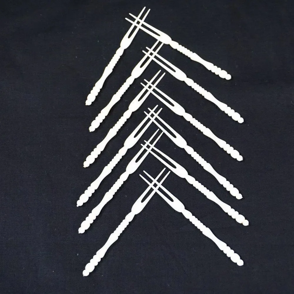 Vintage 60s Cocktail Forks Party Picks Charcuterie Hors D’oeuvre Servers Plastic